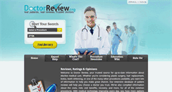 Desktop Screenshot of doctorreview.org
